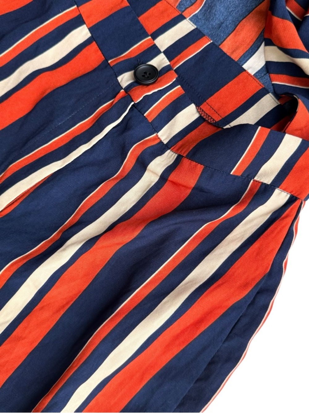 NWT PrettyLittleThing Striped Tie Front Jumpsuit US 2 - Picture 5 of 7